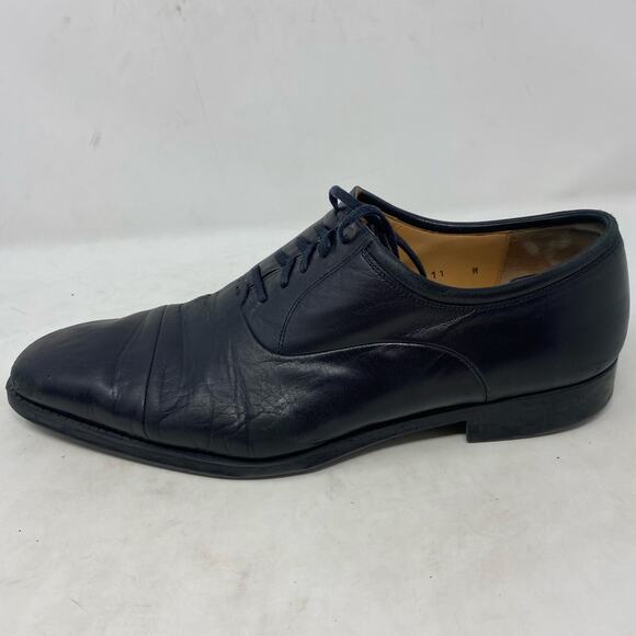 Magnanni Oxford Men\'s Black Leather Shoes Size 11 main image 9